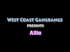 Allie gets gangbanged for the first time